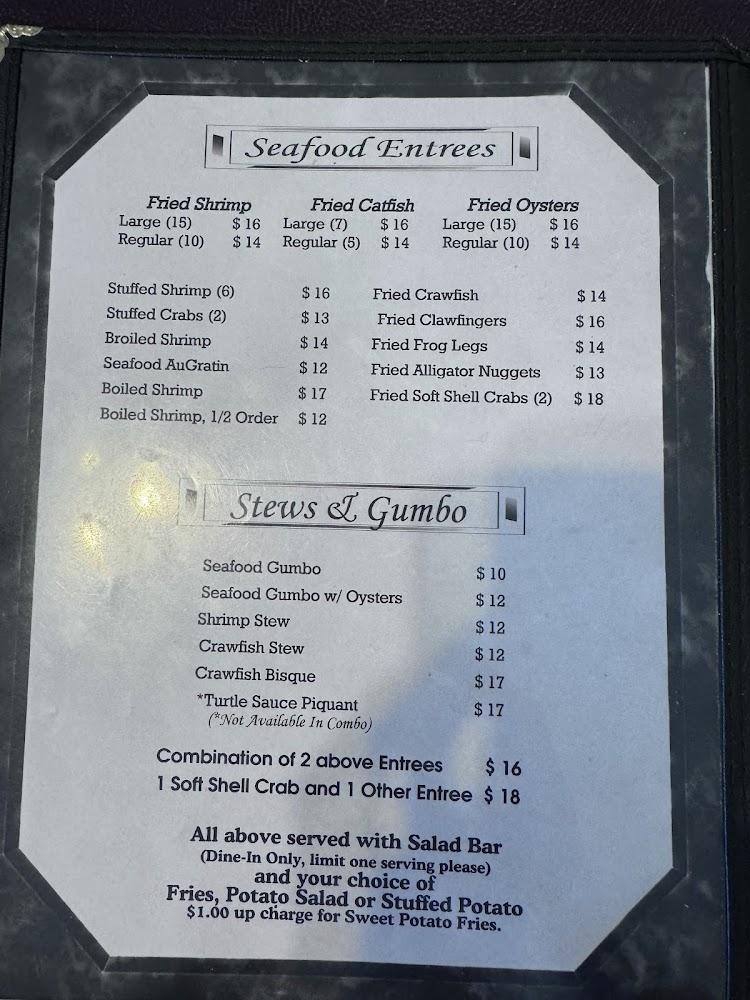 Landry's Seafood Menu image 2